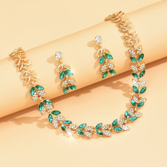 Women's Earrings And Necklace Two-Piece Set